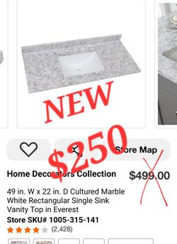  Single Sink Vanity Top 