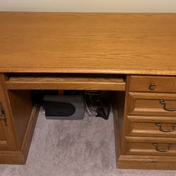 Solid Oak Desk 