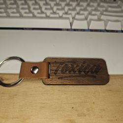 Toxica Wooden Keychain 