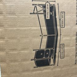 L shaped corner computer desk.