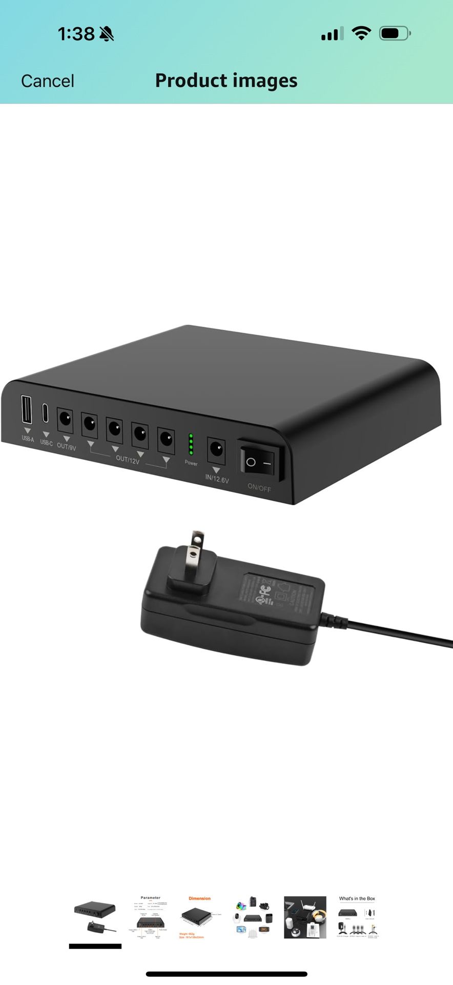 TalentCell Mini UPS Uninterrupted Power Supply 27000mAh 97.2Wh Lithium ion Backup Battery Pack