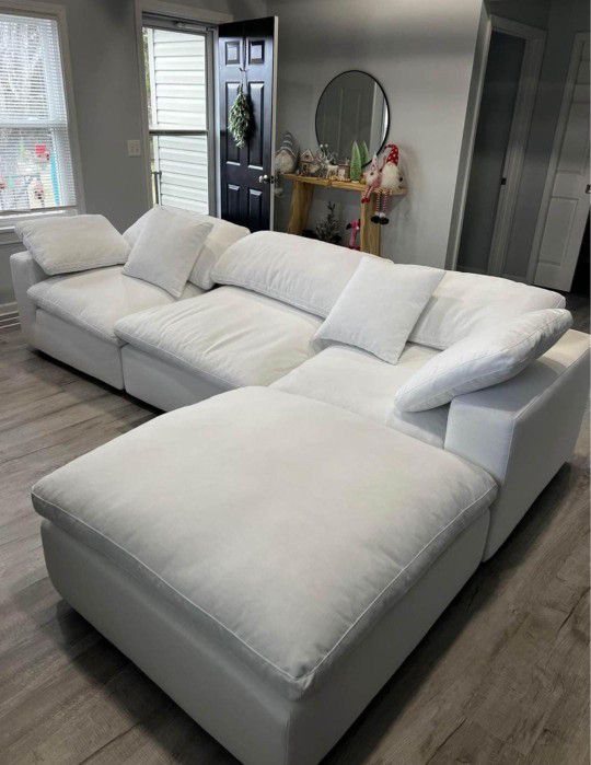Cloud Comfy Plush Modular Sectional Sofa Couch with OTTOMAN 