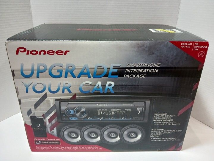 New! Pioneer Bluetooth Car Stereo / Speakers