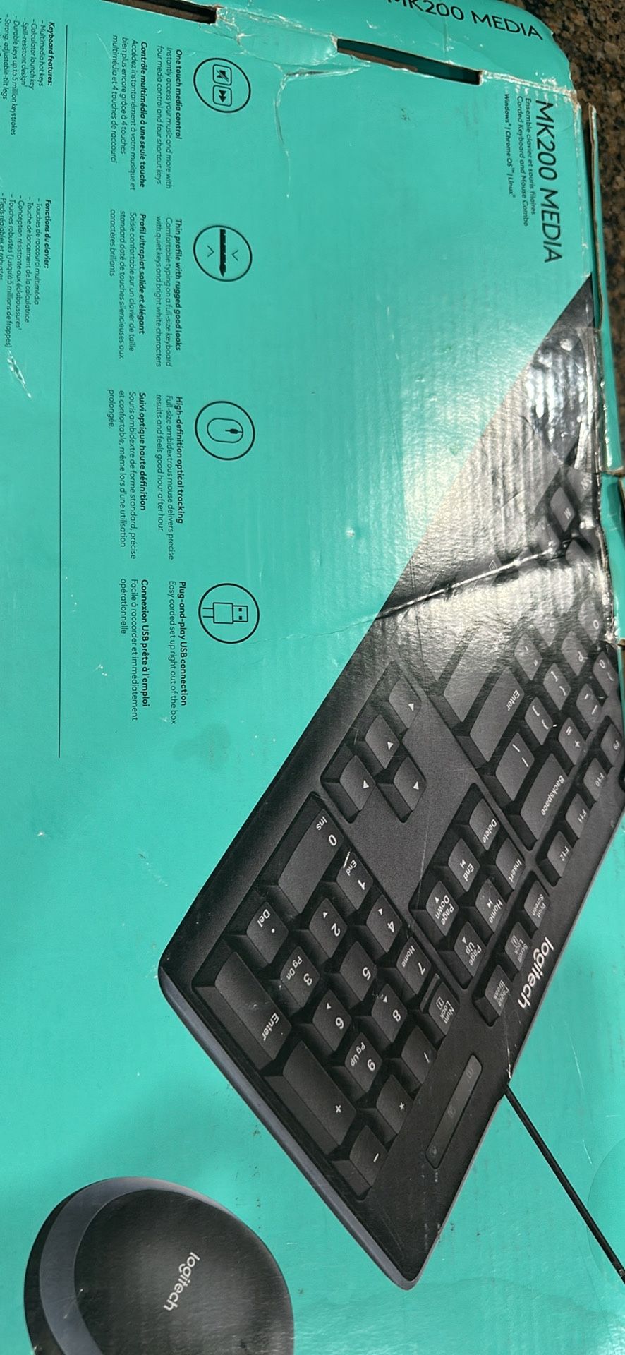 Brand new logitech MK200 keyboard and mouse combo