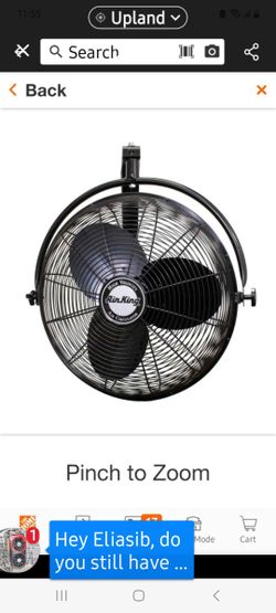 Air King 9220 20-Inch Industrial Grade High Velocity Pivoting Floor Fan, 20 Inches, Black