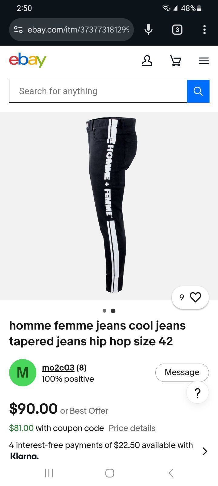 homme femme jeans cool jeans tapered jeans hip hop size 32