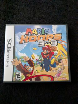 Ds game Mario hoops