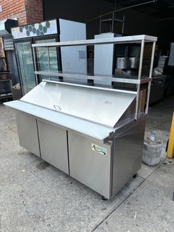 6 ft  prep table refrigerator