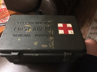 Old Army first aid box