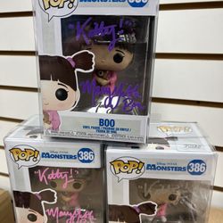 Monsters Inc BOO PoP #386 Signed By Marry Gibbs In 3colors