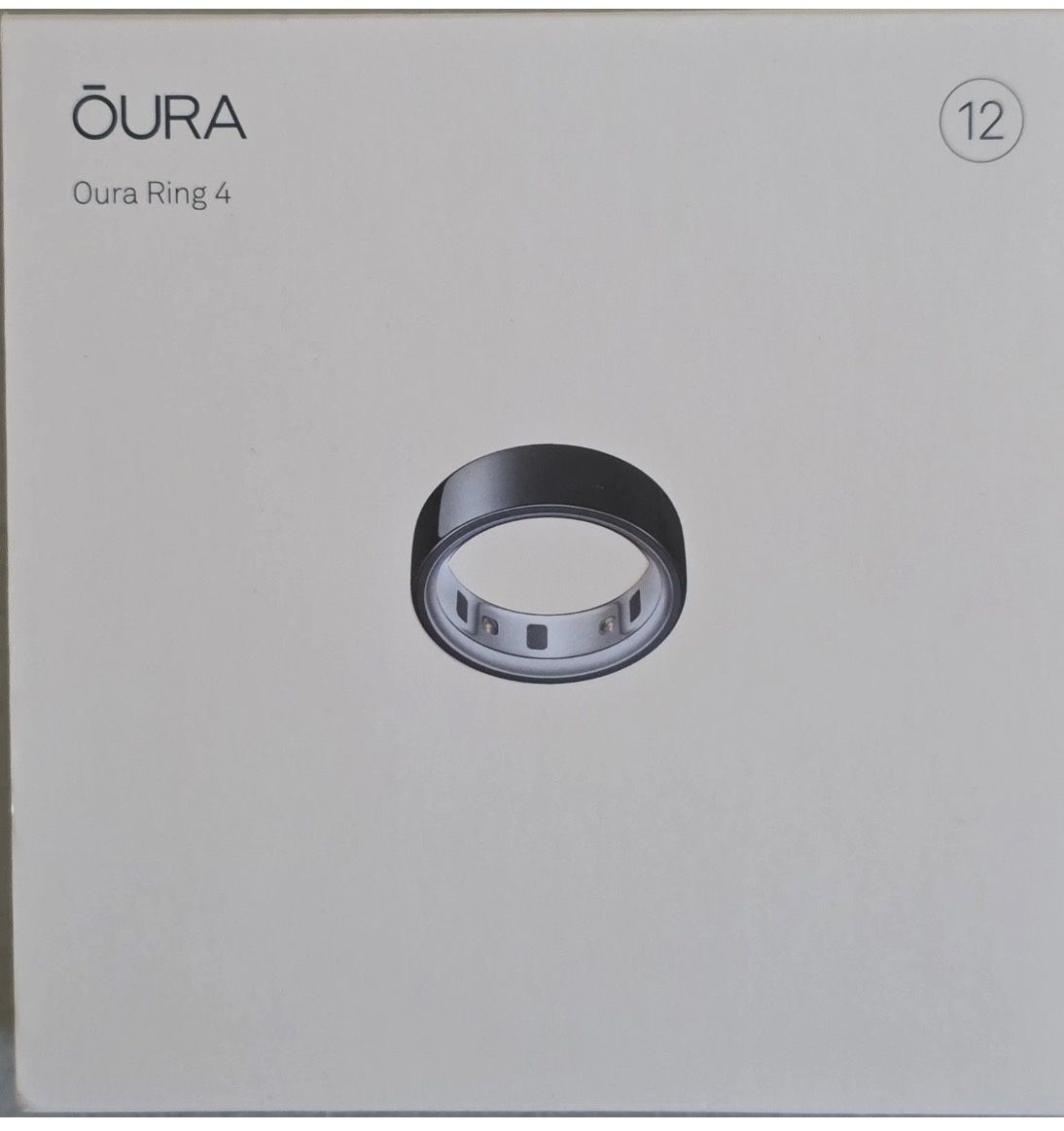 Oura Ring 4 Size 12 Black Noir Sealed