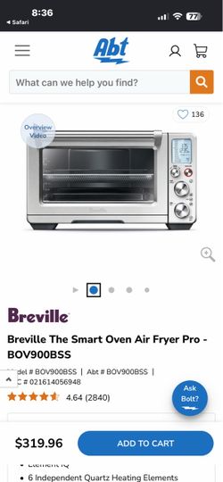 Breville Smart Oven Air Fryer Pro BOV900BSS