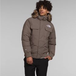 Mens The North Face Mcmurdo Bomber 600-Down Jacket Falcon Brown XL 