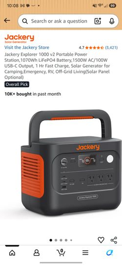 Jackery Explorer 1000 v2 portable power station