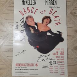 Dance of death broadhurst theater poster signed 