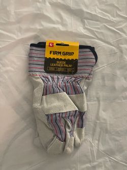 Firm grip suede leather palm gloves