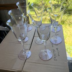 Crystal Champagne Flutes And Other Glassware