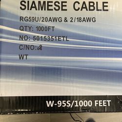 1000 Ft Siamese Cable