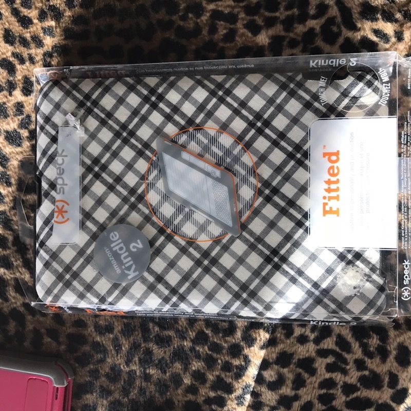 Kindle 2 plaid case new