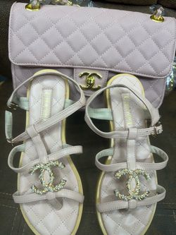 Bag with sandals