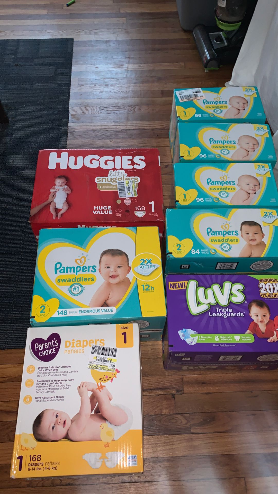 DIAPERS FOR SALE (Pampers, Huggies and Luvs)