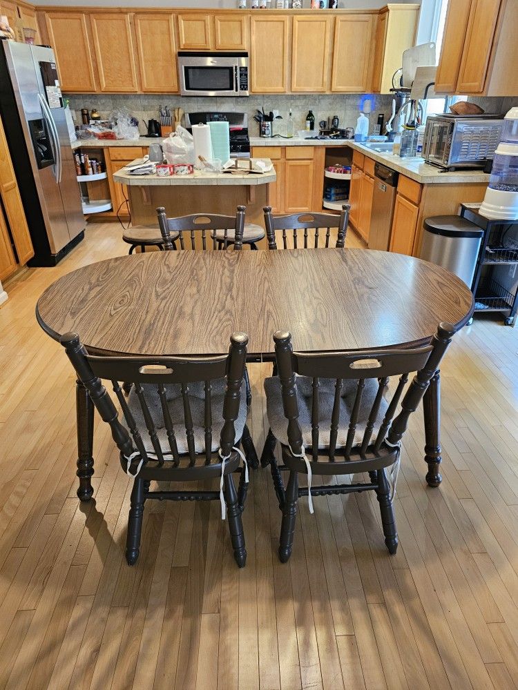 Wood Dining Table And Chair Set