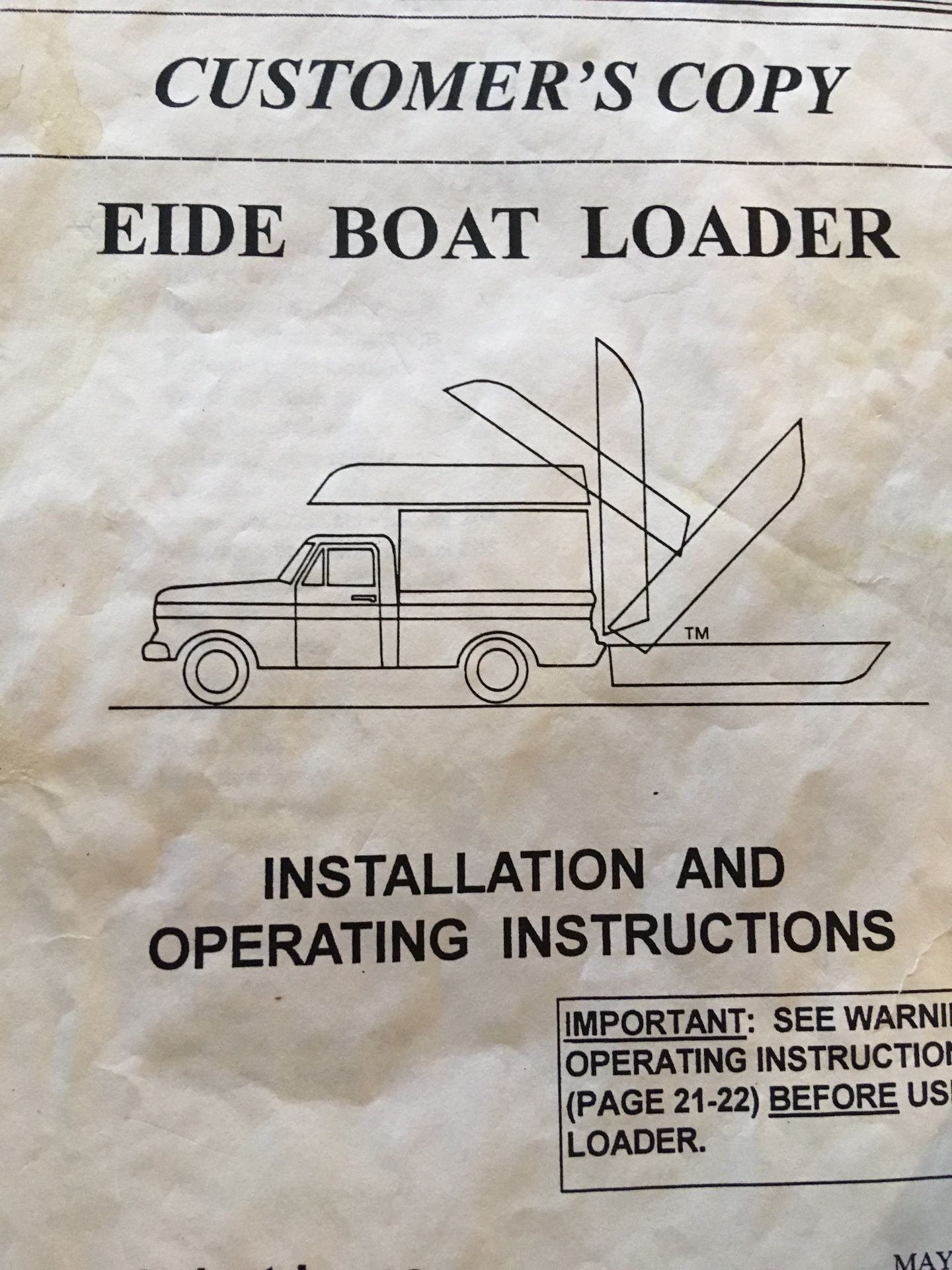 Eide boat loader