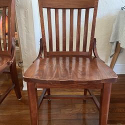 2 Wooden Dining Chairs