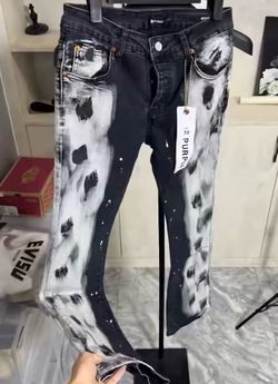 Purple jeans