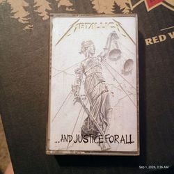Vintage 1988 Metallica ...And Justice For All Cassette Tape - Original US Pressing (Tested)