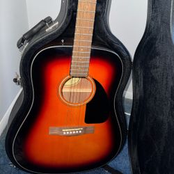 Fender Guitar And Hard Case Set Model#Cd-60