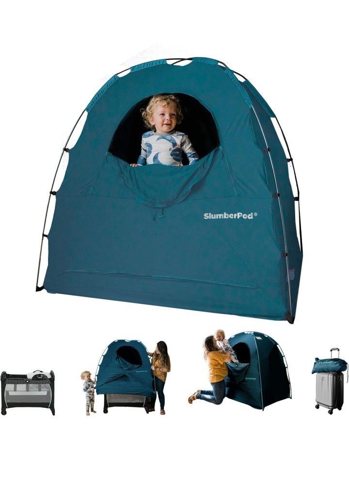 Slumberpod portable privacy pod blackout canopy crib cover sleeping