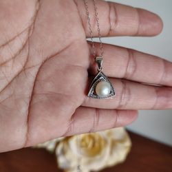 925 sterling Silver Necklace 17 Inches 
