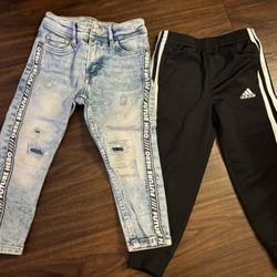 2-3t H&M Denim Jeans/ 3t Adidas pants