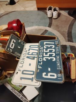 Vintage License Plate Lot 