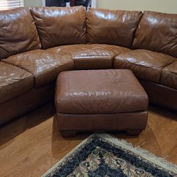 Leather 6 seater couch