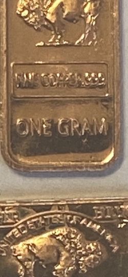 1 g of solid copper bullion