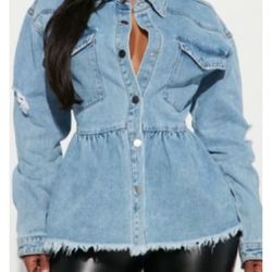 Jean Top New Women  Size M