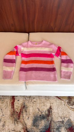 Striped Knit Crewneck Sweater