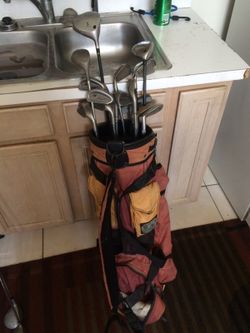 Golf Clubs and Bag