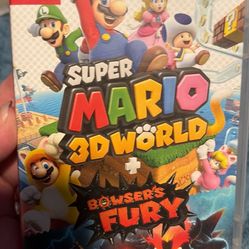 Super Mario 3-D world plus Bowser’s fury for Nintendo switch. No trades cash only see my other listings for more gaming items.