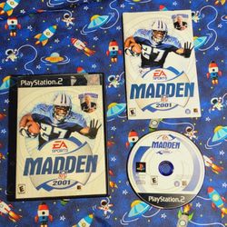 EA Sports Madden 2001 Sony Playstation 2 PS2 Complete CIB 