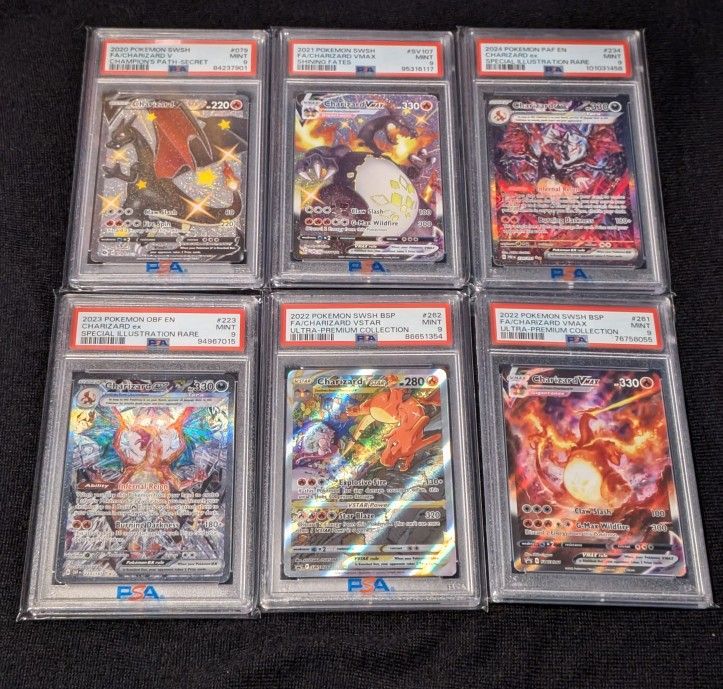 Pokemon Cards Charizard Psa9 English