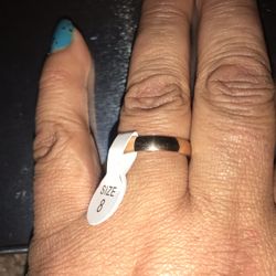 Gold plated ring size 8