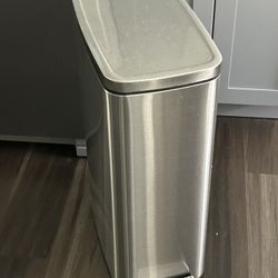 Stainless Steel Trash Can Foot Pedal Open