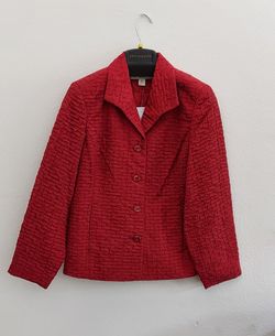 Petite Women Jacket Red Never Worn