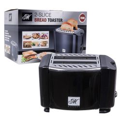 2 Slice Electric Toaster- Black (46449)