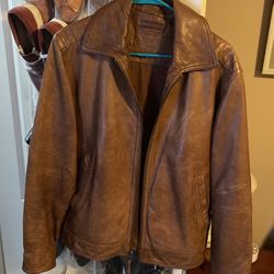 Round Tree And Yorke Leather Jacket (men’s) Small