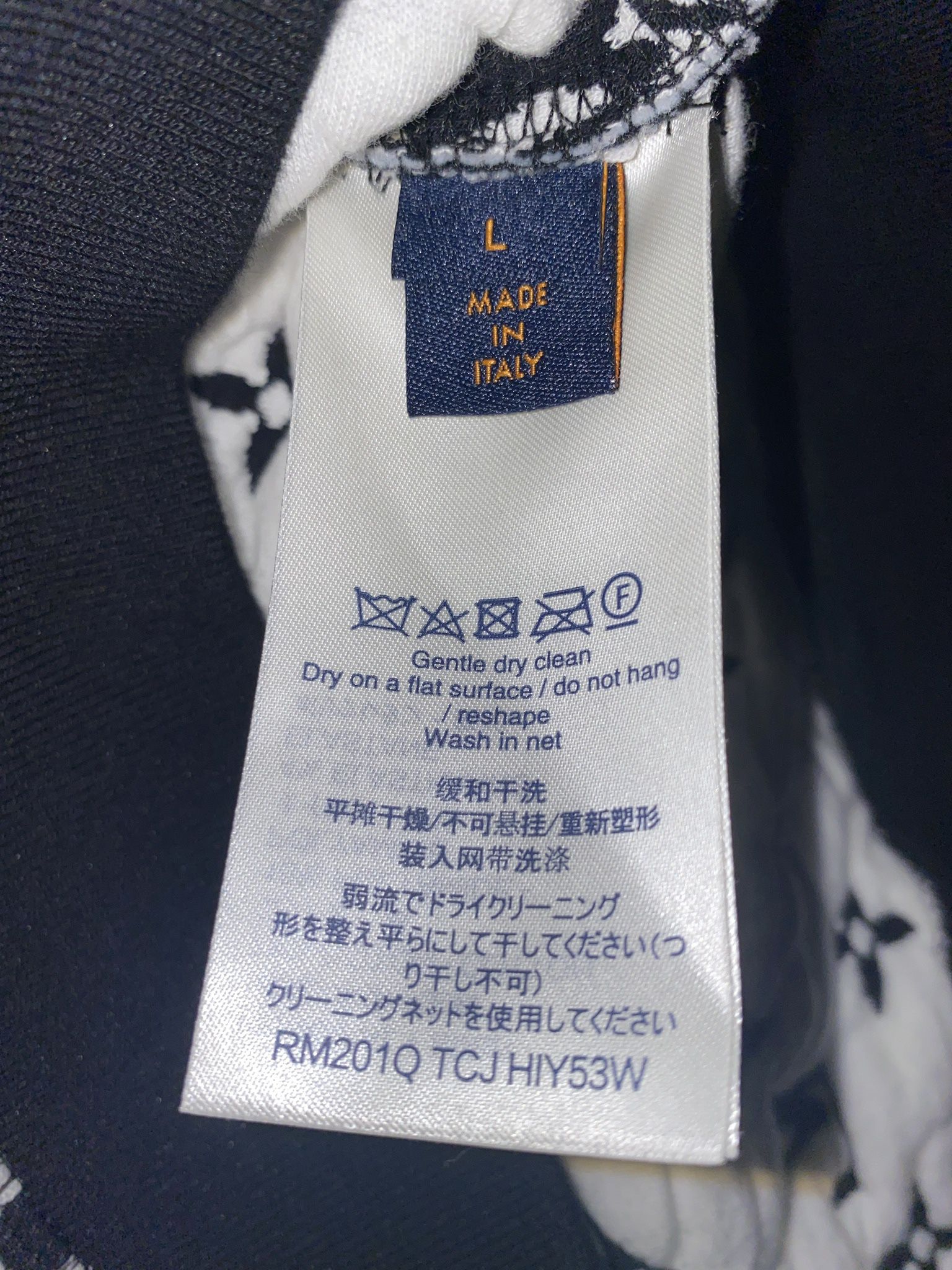Louis Vuitton Rm201Q Tcj Hiy53W Monogram Sweatshirt Black mens