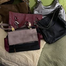 Lot Of 5 Woman Purses 